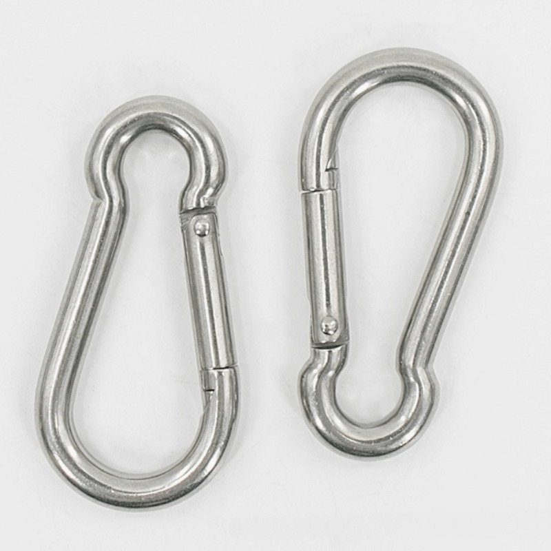 5pcs Stainless Steel Carabiners for Camping and Hiking