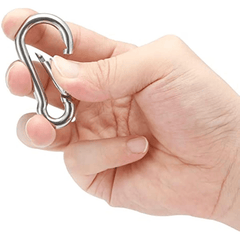 5pcs Stainless Steel Carabiners for Camping and Hiking