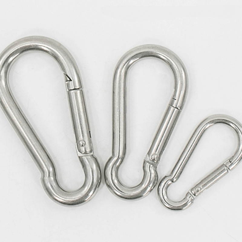5pcs Stainless Steel Carabiners for Camping and Hiking