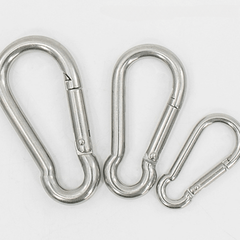 5pcs Stainless Steel Carabiners for Camping and Hiking