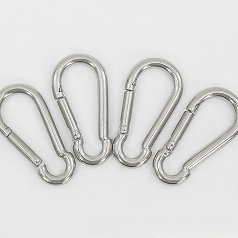 5pcs Stainless Steel Carabiners for Camping and Hiking