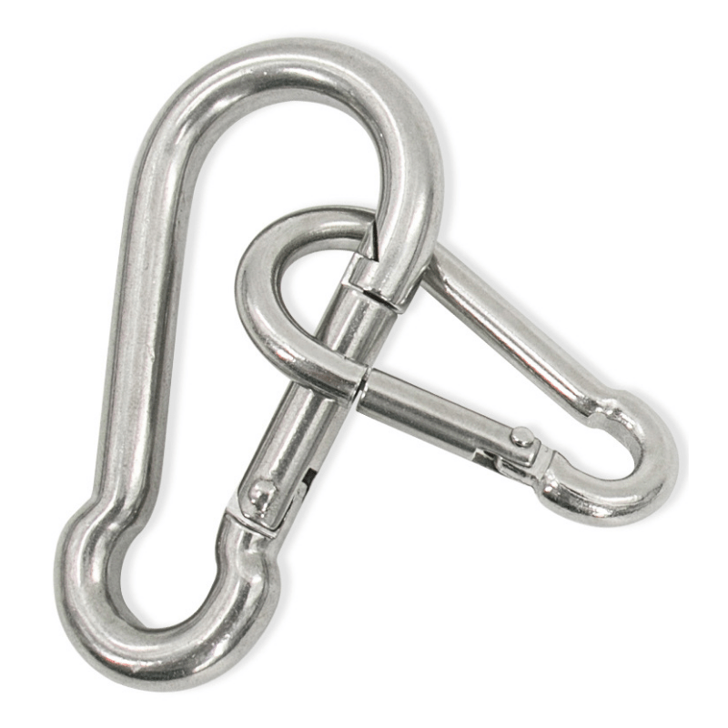 5pcs Stainless Steel Carabiners for Camping and Hiking