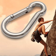 5pcs Stainless Steel Carabiners for Camping and Hiking