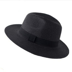 British Straw Hat Men's Women's Spring Casual Sunshade Large Brim Sun Hat