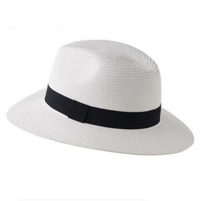 British Straw Hat Men's Women's Spring Casual Sunshade Large Brim Sun Hat