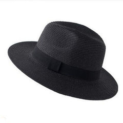 British Straw Hat Men's Women's Spring Casual Sunshade Large Brim Sun Hat