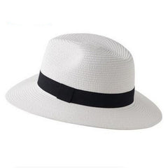 British Straw Hat Men's Women's Spring Casual Sunshade Large Brim Sun Hat
