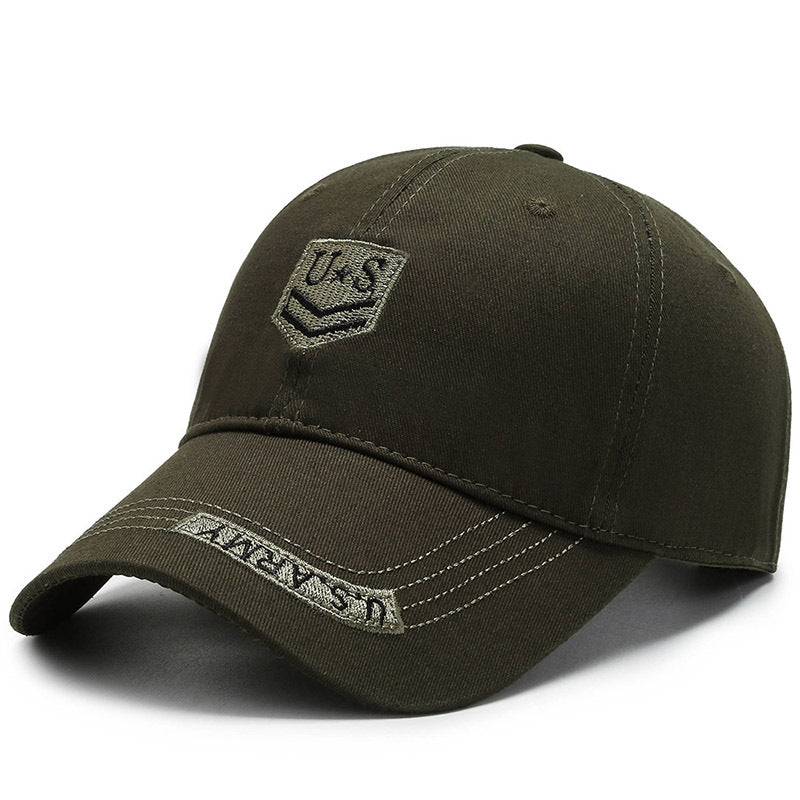 Unisex Camouflage Baseball Cap with Letter Embroidery for Outdoor Sport
