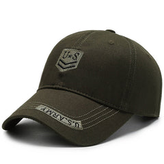 Unisex Camouflage Baseball Cap with Letter Embroidery for Outdoor Sport
