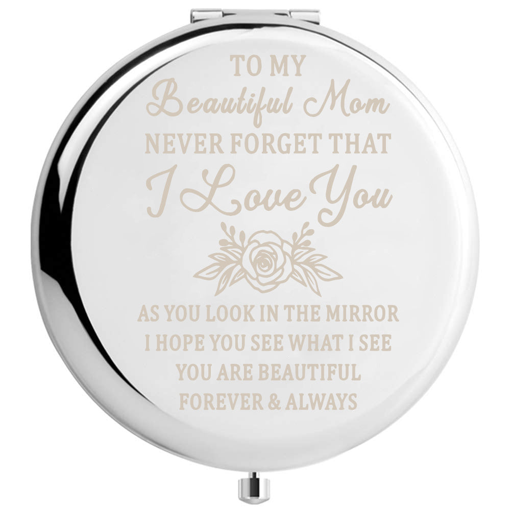 Mom From Daughter Mother's Birthday Travel Makeup Mirror Appreciation Gift