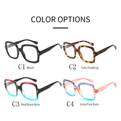 Vintage PC Frame Glasses Unisex Clear Lens