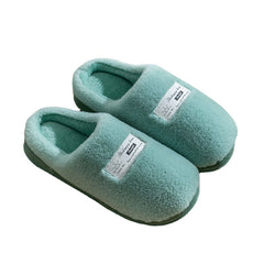 Men's Soft Plush Cozy House Slippers Anti-Skid Slip-On Shoes