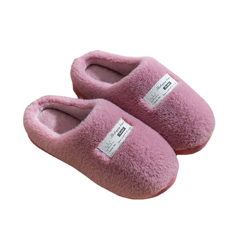 Men's Soft Plush Cozy House Slippers Anti-Skid Slip-On Shoes