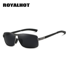 RoyalHot Polarized Alloy Rectangle Sunglasses