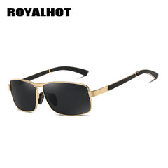 RoyalHot Polarized Alloy Rectangle Sunglasses