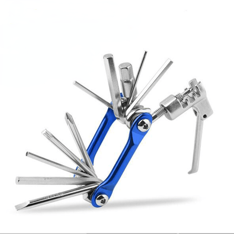 11-in-1 Colorful Bicycle Tool Set for Car Repairs