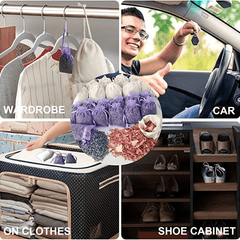 5 Lavender Sachets for Clothes Storage Drawers - Fresh Scents