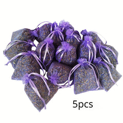 5 Lavender Sachets for Clothes Storage Drawers - Fresh Scents