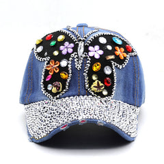Distressed Butterfly Cowboy Hat Baseball Cap Sun Protection Sun Hat