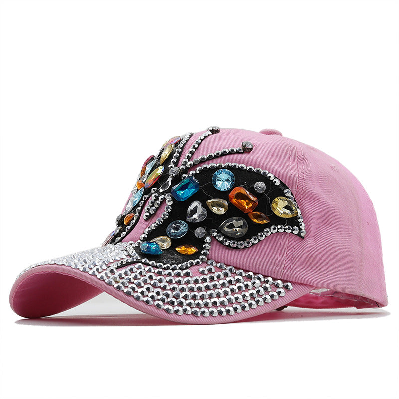 Distressed Butterfly Cowboy Hat Baseball Cap Sun Protection Sun Hat
