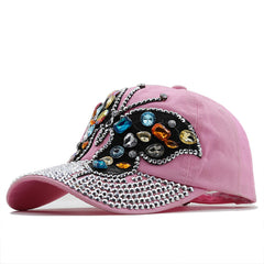 Distressed Butterfly Cowboy Hat Baseball Cap Sun Protection Sun Hat