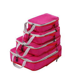 4pcs Compression Packing Cubes Set for Carry On Suitcase Travel Luggage