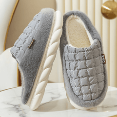 Ultra Soft Plush Cozy House Slippers Anti skid Slip on Shoes Indoor For Men