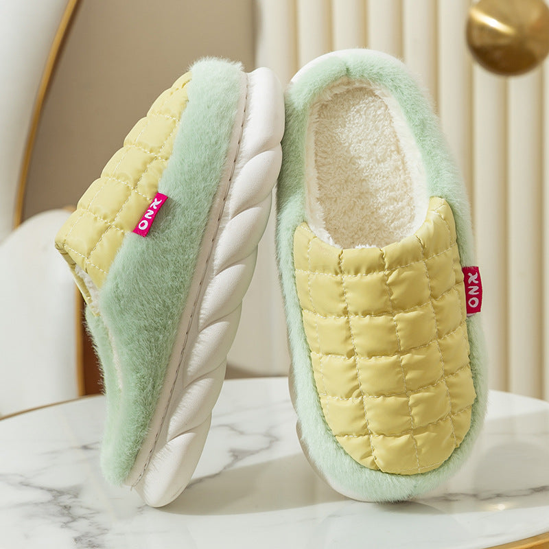 Ultra Soft Plush Cozy House Slippers Anti skid Slip on Shoes Indoor For Men