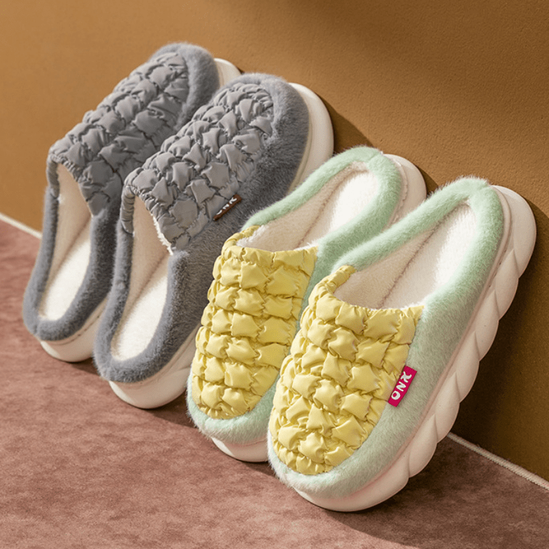 Ultra Soft Plush Cozy House Slippers Anti skid Slip on Shoes Indoor For Men