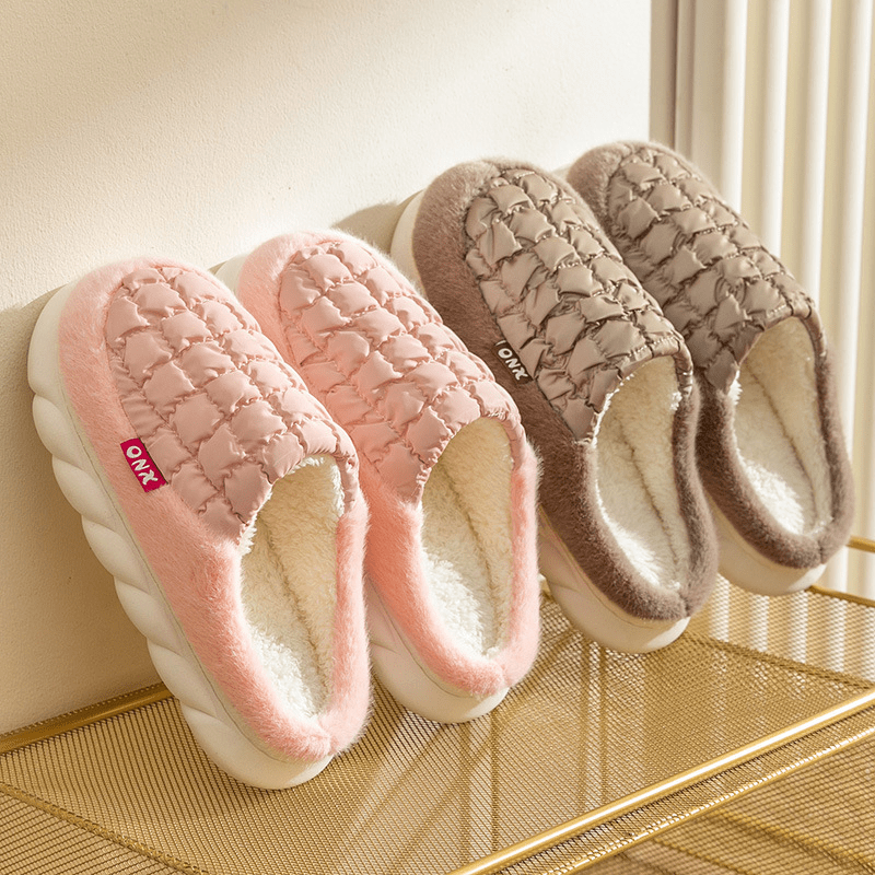 Ultra Soft Plush Cozy House Slippers Anti skid Slip on Shoes Indoor For Men