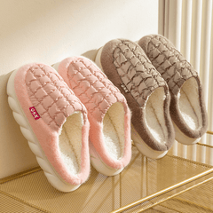 Ultra Soft Plush Cozy House Slippers Anti skid Slip on Shoes Indoor For Men