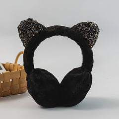 Cat Ears Plush Winter Earmuffs Outdoor Ear Warmer