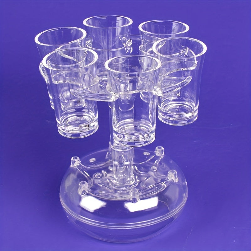 6pcs Shot Glass Dispenser Bar Diverter Holder Liquids 6 Shot Dispenser