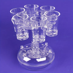 6pcs Shot Glass Dispenser Bar Diverter Holder Liquids 6 Shot Dispenser