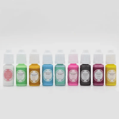 9pcs Kit Epoxy Pigment Opaque Liquid Resin Colorant 18 Col 0 35oz Non Toxic