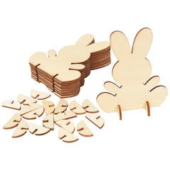 10pcs Bunny Wooden Decorations Kids Crafts Party Home Tabletop Gift