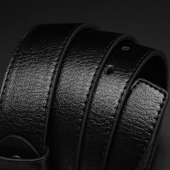 Men's Square Letter Pattern Buckle Waist Strap Belt Size 45 2in