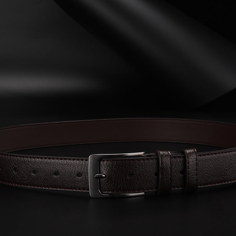 Men's Square Letter Pattern Buckle Waist Strap Belt Size 45 2in
