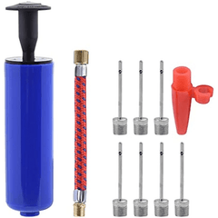 10pcs Ball Pump Set Portable Pump Kit for Rugby Volleyball Football