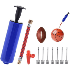 10pcs Ball Pump Set Portable Pump Kit for Rugby Volleyball Football