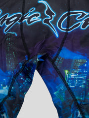 Stretch Breathable Boxer Shorts with Magic City Print for Men
