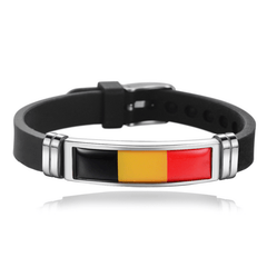 Flag Style Sports Bracelet Adjustable Silicone Wristband