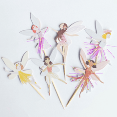 12pcs Fantasy Wind Flower Fairy Party Disposable Cutlery Set