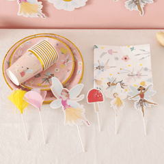 12pcs Fantasy Wind Flower Fairy Party Disposable Cutlery Set