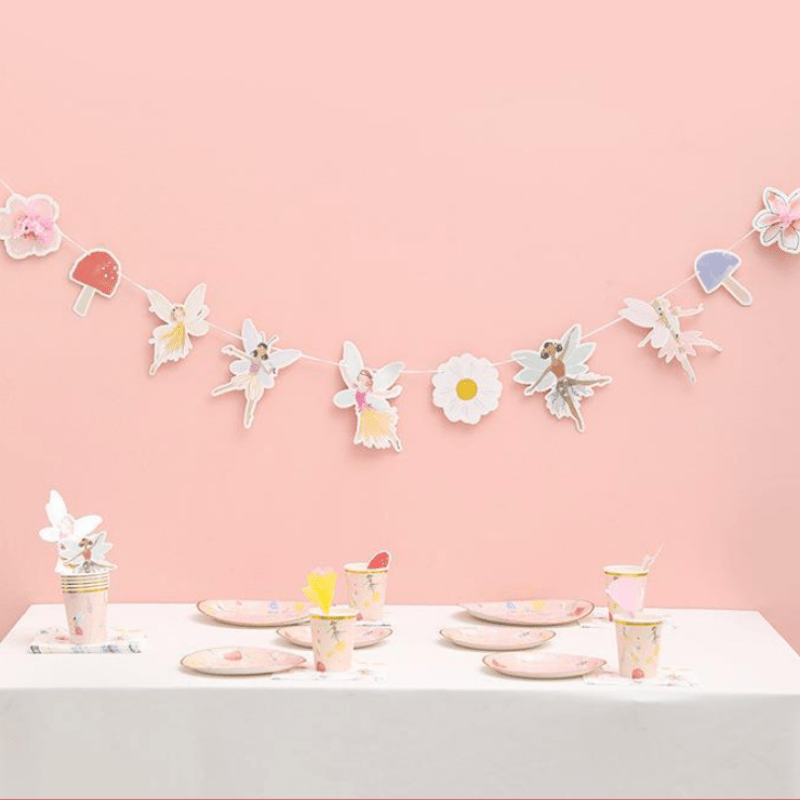 12pcs Fantasy Wind Flower Fairy Party Disposable Cutlery Set