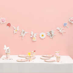 12pcs Fantasy Wind Flower Fairy Party Disposable Cutlery Set