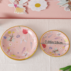 12pcs Fantasy Wind Flower Fairy Party Disposable Cutlery Set
