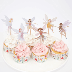 12pcs Fantasy Wind Flower Fairy Party Disposable Cutlery Set