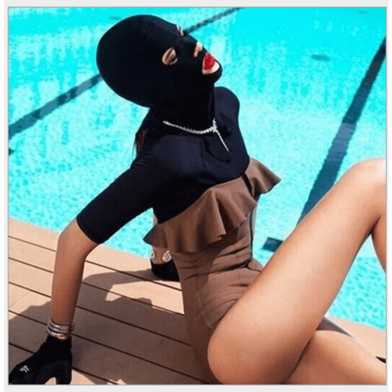 UV Resistant Swimming Head Cover Breathable Waterproof Sunscreen Mask