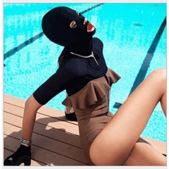 UV Resistant Swimming Head Cover Breathable Waterproof Sunscreen Mask